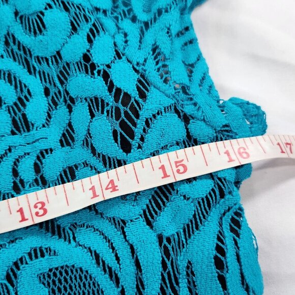 26 Eva Mendes for New York & Company Teal Lace Sheath Dress 10
Lot K - Picture 6 of 7